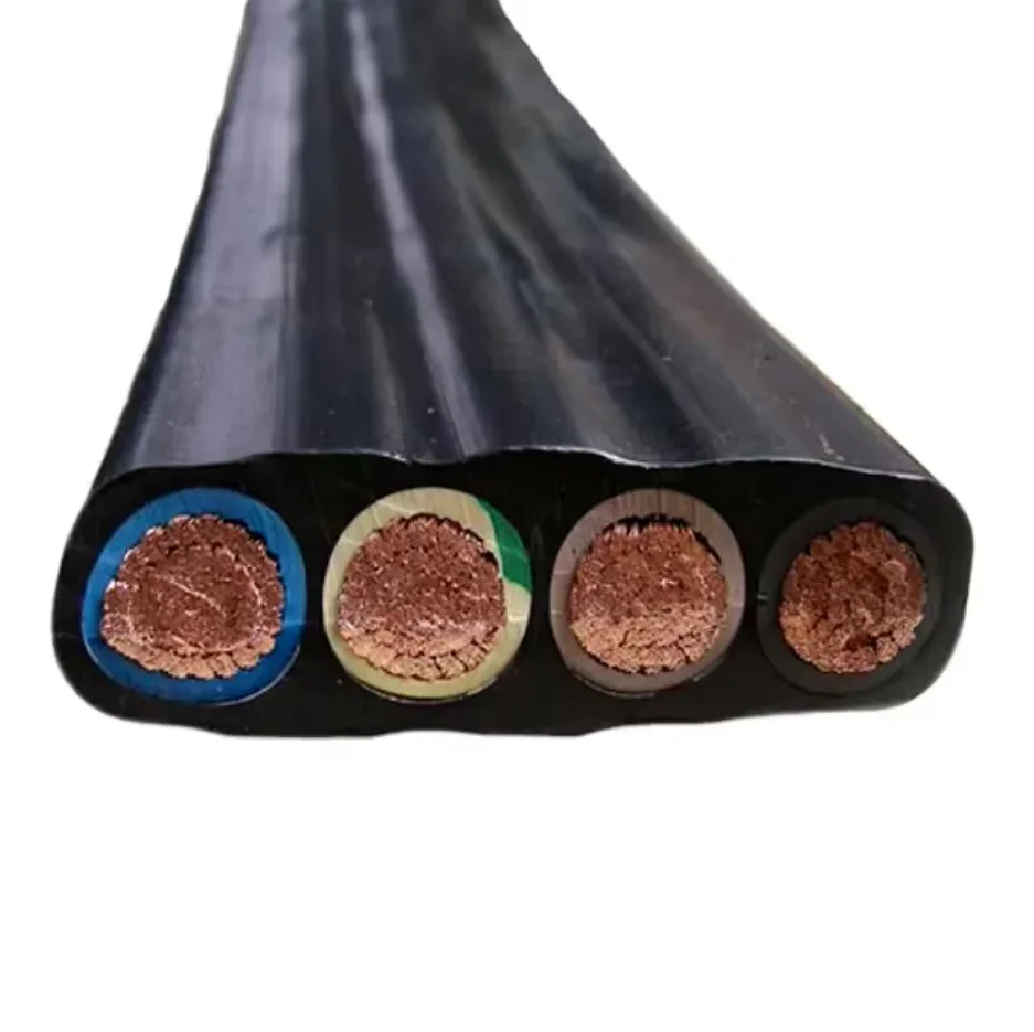 flat flexible rubber cable for crane and elevator systems